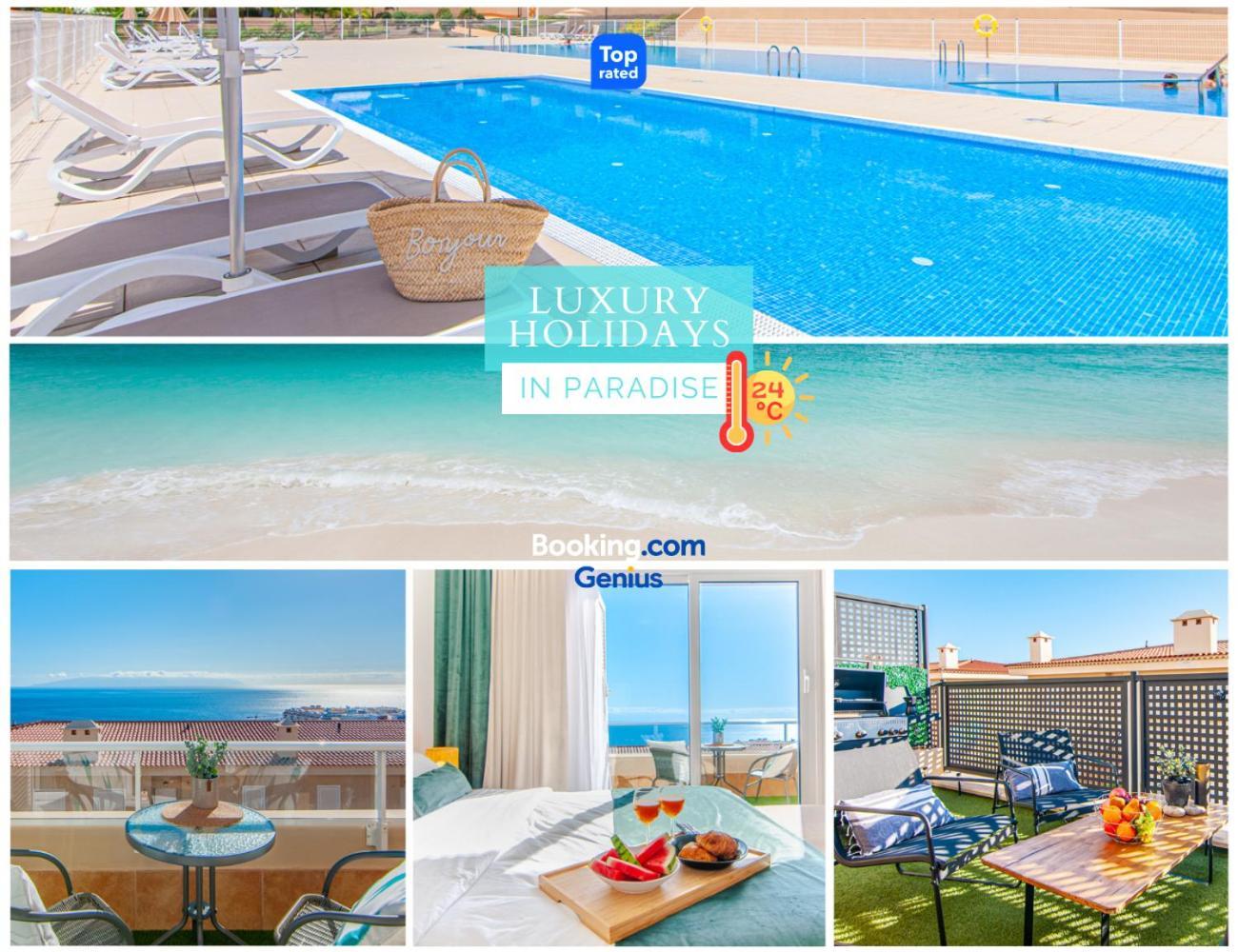 Luxury Townhouse With Panoramic Sea View Villa Puerto de Santiago  Exterior foto